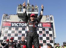 Will Power celebrates his victory. Photo by LAT Photo USA